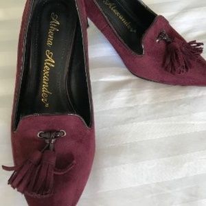 Wine/Black Beautiful Athena Alexander Heels